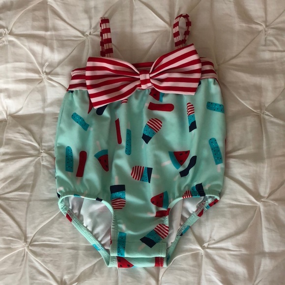 Cat and Jack Patriotic Swimsuit - Picture 1 of 3